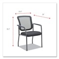Labor Day Sale! Save $30 off $199! | Alera ALEEL4314 26 in. x 25.6 in. x 36.2 in. Guest-Stacking Mesh Chair - Black image number 9