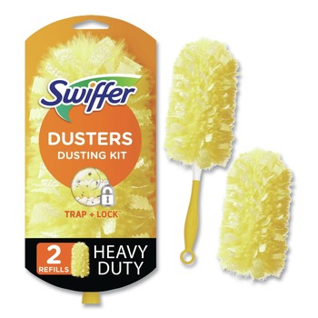 Swiffer 6 in. Handle Heavy Duty Dusters Starter Kit with Two Disposable Dusters (1-Kit)