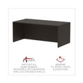  | Alera ALEVA217236ES 71 in. x 35.5 in. x 29.63 in. Valencia Series Straight Front Desk Shell - Espresso image number 7