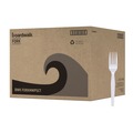 Cutlery | Boardwalk BWK FORKMWPS Mediumweight Polystyrene Fork - White (1000/Carton) image number 0