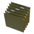  | Universal UNV14141 1/5-Cut Tab, Box Bottom Hanging File Folders - Letter Size, Standard Green (25/Box) image number 0