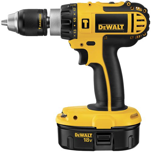 Hammer Drills | Factory Reconditioned Dewalt DC725K-2R 18V Ni-Cd Compact 1/2 in. Cordless Hammer Drill Kit with (2) 2.4 Ah Batteries image number 0