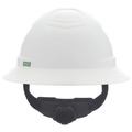  | MSA 10215837 V-Gard C1 Fas-Trac III Full Brim Non-Vented Hard Hat - White image number 2