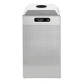 Trash Cans | Rubbermaid FGDCR24CSM 29 gal. Silhouette Can/Bottle Square Steel Recycling Receptacle - Silver image number 1