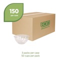 Office Jansan | Eco-Products EP-SB32 32 oz. Renewable and Compostable Salad Bowls with Lids (150/Carton) image number 3