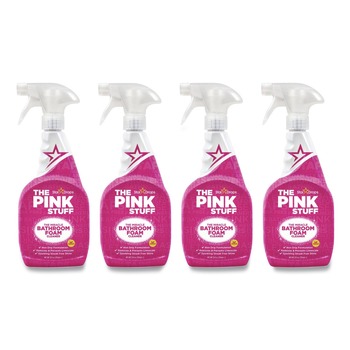 The Pink Stuff RST823787CT 25.4 oz Bathroom Foam Cleaner - Fruity Scent (4/Carton)