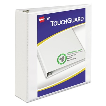 Avery 3 Slant Rings 2 in. Capacity 11 in. x 8.5 in. TouchGuard Protection Heavy-Duty View Binders - White