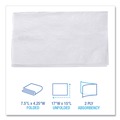 Paper Towels and Napkins | Boardwalk BWK8321 15 in. x 17 in. 2-Ply 1/8-Fold Dinner Napkins - White (10/Carton) image number 7