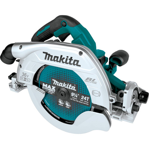 Circular Saws | Makita XSH10Z 18V X2 LXT Lithium-Ion (36V) Brushless AWS Capable 9-1/4 in. Cordless Circular Saw with Guide Rail Compatible Base (Tool Only) image number 0