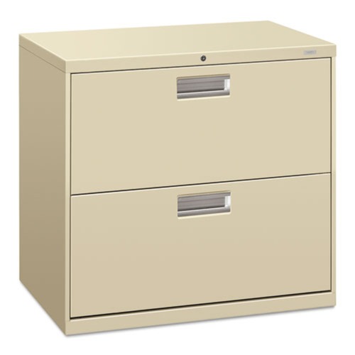 Office & Office Supplies | HON H672.L.L Brigade 600 Series 30 in. x 18 in. x 28 in. File 2 Legal/Letter Size Lateral File Drawers - Putty image number 0