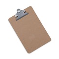 Office & Office Supplies | Universal UNV05610 0.75 in. Clip Capacity Hardboard Clipboard, Holds 5 x 8 Sheets - Brown image number 1