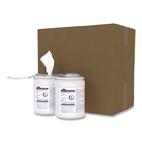 Disinfectants | Diversey Care 100850923 Oxivir 6 in. x 7 in. 1-Ply 1 Wipes (160/Canister, 12 Canisters/Carton) image number 0