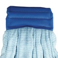 Mops | Impact LF0003 5 in. Headband Microfiber Tube Wet Mops - Large, Blue (12/Carton) image number 2