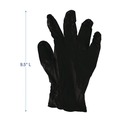 Work Gloves | Boardwalk BWK396MBX 4.4 mil General Purpose Powder-Free Disposable Nitrile Gloves - Medium, Black (100/Box) image number 8