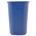 Just Launched | Rubbermaid Commercial FG295573BLUE 13.63 Quart Plastic Rectangular Deskside Recycling Container - Small, Blue image number 2