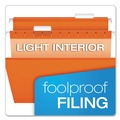  | Pendaflex 04153 1/5 ORA 1/5-Cut Tabs Colored Reinforced Hanging Legal Folders - Orange (25/Box) image number 3