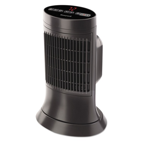Space Heaters | Honeywell HCE311V 750 - 1500 Watts 10 in. x 7-5/8 in. x 14 in. Digital Ceramic Mini Tower Heater - Black image number 0