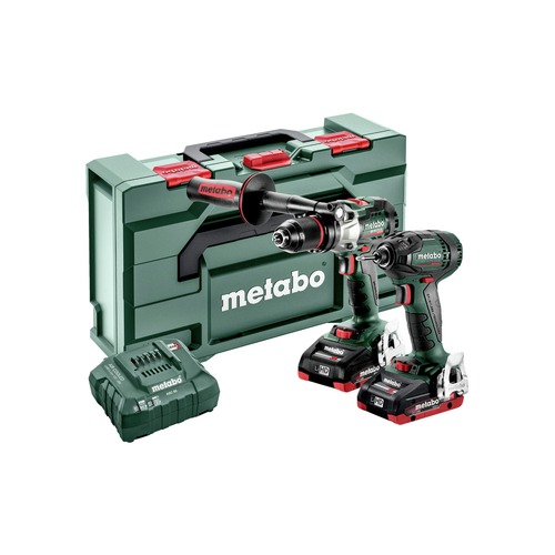 Combo Kits | Metabo 685184620 18V Brushless Lithium-Ion 1/2 in. Cordless Hammer Drill and 1/4 in. Impact Driver Combo Kit with 2 Batteries (4 Ah) image number 0