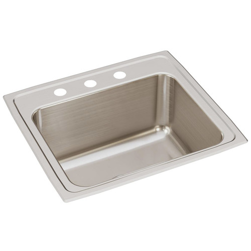 Kitchen Sinks | Elkay DLR2219103 Lustertone Classic 22 in. x 19-1/2 in. x 10-1/8 in. Single Bowl Drop-in Stainless Steel Sink image number 0