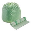 Office Jansan | Stout by Envision E4248E85 EcoSafe-6400 42 in. x 48 in. 0.85 mil. 48 Gallon Compostable Bags - Green (40/Box) image number 0