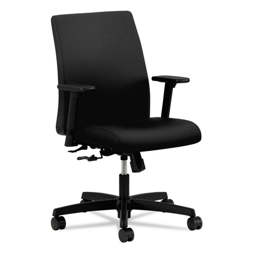 Office Chairs | HON HITL1.A.H.U.CU10.T.SB Ignition Series 17 in. to 21.5 in. Seat Height Supports Up to 300 lb Fabric Low-Back Task Chair - Black image number 0