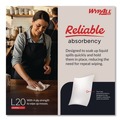 Toilet Paper | WypAll 34607 176/Box L20 Brag Box Wipers - White image number 5