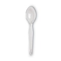 Cutlery | Dixie TH017 6 in. Heavyweight Plastic Cutlery Teaspoon - Crystal Clear (1000/Carton) image number 1