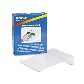 Victor 9 in. x 11 in. x 2 in. Large Angled Acrylic Calculator Stand - Clear