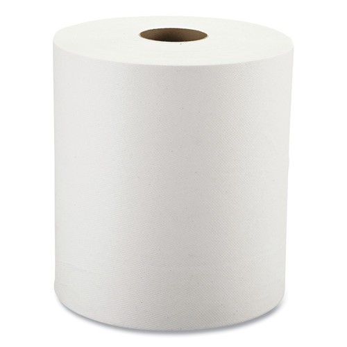 Windsoft WIN1290 8 in. x 800 ft. Hardwound Roll Towels - White (12 Rolls/Carton) image number 0