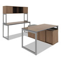 Office Desks & Workstations | Alera ALETT6030EW Reversible 59-3/8 in. x 29-1/2 in. Rectangular Laminate Table Top - Espresso/Walnut image number 1