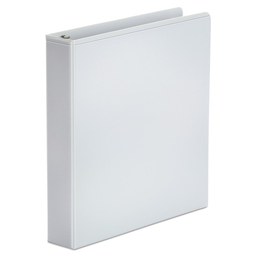 Office Jansan | Universal UNV20972 Economy 1.5 in. Capacity 11 in. x 8.5 in. Round 3-Ring View Binder - White image number 0