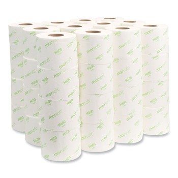 Morcon Paper M600 Morsoft 2-Ply Septic-Safe Controlled Bath Tissue - White (600 Sheets/Roll, 48 Rolls/Carton)