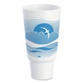 Last Chance for these Amazing Deals | Dart 44AJ32H 44 oz. Horizon Hot/Cold Foam Drinking Cups - Ocean Blue/White (300/Carton) image number 0