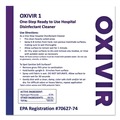 Cleaning & Janitorial Supplies | Diversey Care 101106009 2.5 L Bottle Oxivir Three 64 - Surfectant Scent (2/Carton) image number 3