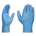 Disposable Gloves | Ammex APFN44100 9.5 in. Long 3 mil Powder-Free Nitrile Exam Gloves - Medium/Light Blue (1000/Carton) image number 1