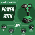 Impact Drivers | Metabo HPT WH18DFXM 18V MultiVolt Brushed Lithium-Ion 1/4 in. Cordless Impact Driver Kit (2 Ah) image number 4