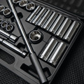 Socket Sets | Stanley 85-434 26-Piece SAE 6/12-Point 1/2 in. Drive Mechanic's Tool Set image number 4