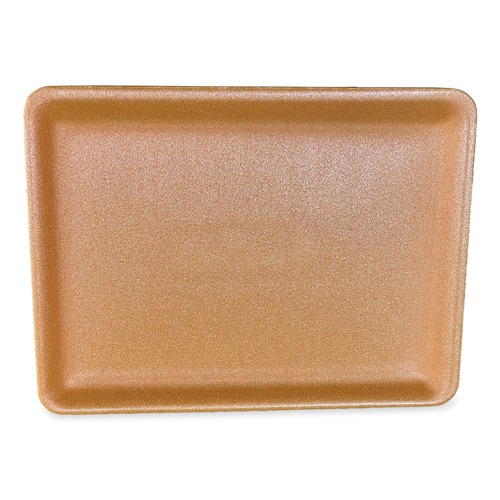 Food Trays, Containers, and Lids | GEN 9PYEL 12.25 in. x 9.25 in. x 0.62 in. #9P Meat Trays - Yellow (200/Carton) image number 0