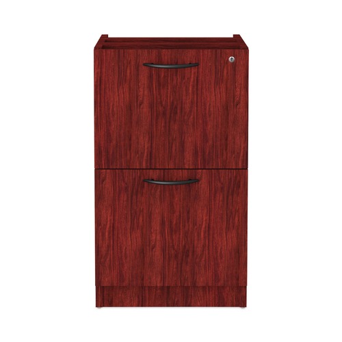  | Alera ALEVA542822MY 15.63 in. x 20.5 in. x 28.5 in. Valencia Series 2-Drawer Full File Pedestal - Mahogany image number 0