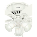 Ceiling Fans | Hunter 51090 42 in. Builder Low Profile Snow White Ceiling Fan with LED image number 9