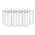 Trash Bags | Boardwalk Z4833RNKR01 16 Gallon 6 mic 24 in. x 33 in. Perforated Roll High-Density Can Liners - Natural (50 Bags/Roll, 20 Rolls/Carton) image number 0