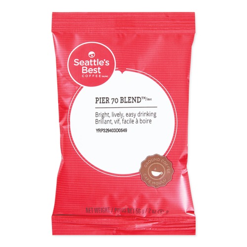Coffee | Seattle's Best 12420869 2 oz. Packet, Pier 70 Blend, Premeasured Coffee Packs (18/Box) image number 0