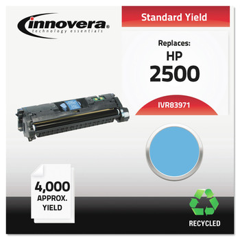Innovera IVR83971 Remanufactured 4000-Page Yield Toner for HP 123A (Q3971A) - Cyan