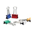 Universal UNV31028 Binder Clips in Dispenser Tub - Small, Assorted Colors (40-Piece/Pack) image number 1