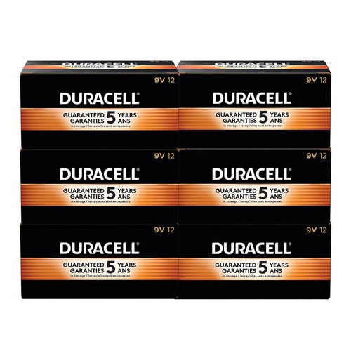 Duracell 9V CopperTop Alkaline Batteries (72/Carton)