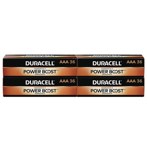 Batteries | Duracell MN24P36CT Power Boost CopperTop Alkaline AAA Batteries (144/Carton) image number 0