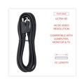 Office Electronics & Batteries | Innovera IVR30032 10 ft. DisplayPort Cable - Black image number 5