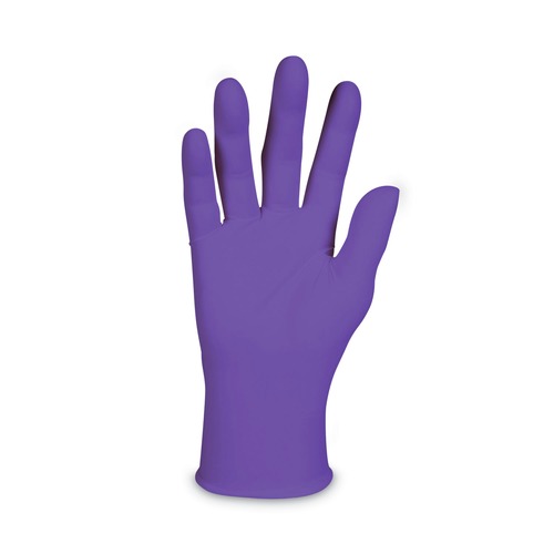 Disposable Gloves | Ansell 55082 6 mil Thick 9.5 in. Long Powder-Free PURPLE NITRILE Exam Gloves - Medium, Purple (100/Box) image number 0