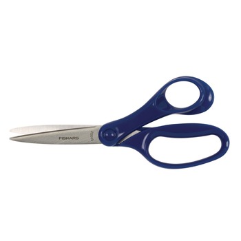 Fiskars 7 in. Long Pointed Tip Offset Student Scissors - Assorted Color Handle
