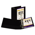  | Samsill 16400 11 in. x 8.5 in. Nonstick View Binder with 3 D Rings and 5 in. Capacity - Black image number 4